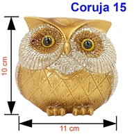 Coruja Decorativa em Resina com Base de Vidro - Simbolo de Sabedoria e Estilo para Ambientes Inteligentes - imagem 3