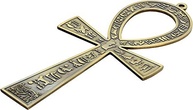Cruz Egípcia Ankh de Metal 18cm - Símbolo da Vida Eterna com Hieróglifos Antigos - NileCart - imagem 4