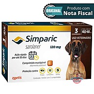Simparic 120mg: Antipulga e Carrapato para Cães de 40 a 60kg - imagem 1