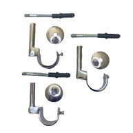 Kit 3 Suportes Simples Cromados 19mm para Teto: Organização e Estilo - imagem 1
