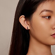 Brincos de Prata 925 Bamoer: Elegância Simples - imagem 2