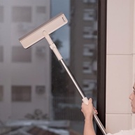 Simplo - Limpa Vidros 2 em 1 com Cabo Extensível - Microfibra e Rodo - imagem 3