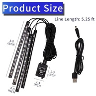Iluminação LED Interior para Carro: 48 Cores RGB, Sincronização Musical e Controle por App/Controle Remoto - imagem 3