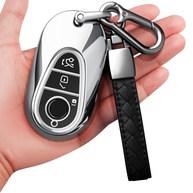 Sindeda Capa para chaveiro Mercedes Benz com chaveiro, capa macia de proteção total para chave - imagem 1