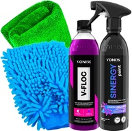Kit Lavagem Profissional Sinergy Paint Vonixx: Coating, Shampoo, Luva e Toalha Karbox - imagem 1