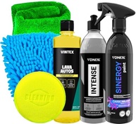Kit Completo Sinergy Paint V Floc Intense: Coating Spray, Revitalizador e Luva Tentáculos para Lavagem Premium - imagem 2