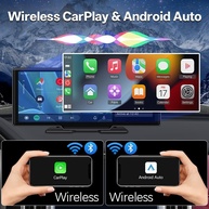 SINOVCLE Tela DVR 10.26" IPS: CarPlay/Android Auto Sem Fio e Câmera 170° - imagem 2