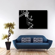 Quadro Decorativo Michael Jordan Basquete - 60x90cm em Tecido Sintético - imagem 3