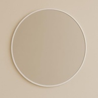 Espelho Redondo Decorativo com Moldura de Couro Sintético - 50cm | Design Elegante para Sala, Quarto, Escritório ou Banheiro - imagem 3