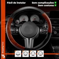 Capa de Volante Couro Sintético Clássic Amadeirado Universal: Estilo e Conforto na Direção - imagem 5