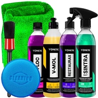 Kit Completo Vonixx: Sintra Fast, V-Mol, Restaurax, V-Floc + Acessórios Karbox para Detalhamento Automotivo - imagem 1