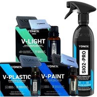 Kit Vitrificação Vonixx - V-Plastic, V-Paint, V-Light + Selante Sio2 Pro - imagem 1