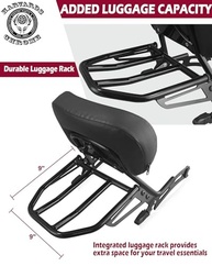 Sissy Bar com Bagageiro Traseiro para Indian Scout Bobber 2025: Conforto e Estilo para o Passageiro - imagem 5