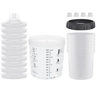 Copo Descartável para Pistola de Pintura Automotiva - Sistema 1.0 590ml com Filtro - imagem 1