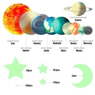 Adesivos de Parede que Brilham no Escuro - Sistema Solar e Estrelas para Decoração de Quarto - imagem 4