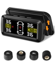 Sistema TPMS Solar H11: Monitoramento Inteligente de Pressão de Pneus com 4 Sensores Externos e Tela Solar - imagem 2