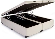 Cama Box Queen Size com Baú de Armazenamento e Pistão a Gás - Design Bipartido Moderno - imagem 1