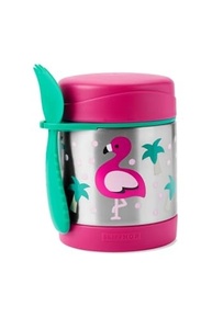 Pote Térmico Skip Hop Zoo Flamingo com Talher - Mantenha Refeições Frescas e Atraentes - imagem 2