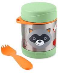 Pote Térmico Skip Hop Zoo Guaxinim com Talher - Mantenha Refeições Frescas e Deliciosas - imagem 3