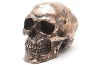 Caveira de Bronze 3,25" - Estátua Skeleton Skull com Acabamento Premium - imagem 2