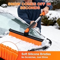 SKYJDM Escova Neve e Gelo Extensível 116cm: Para-brisa Impecável Sem Arranhões! - imagem 3