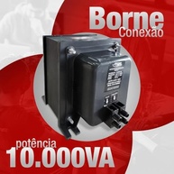 Autotransformador Slim Fit 10000va Bivolt Fusível Force line - imagem 3