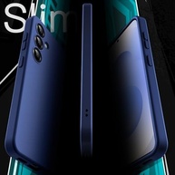 JETech Capa Slim Fit Samsung Galaxy S25+ / S25 Plus 5G: Proteção Total da Câmera e Design Fosco Elegante (Azul-Marinho) - imagem 4