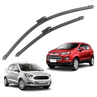 Par de Palhetas Limpador Parabrisa Ecosport e Ka 2013-2018 Silicone Slim - imagem 2