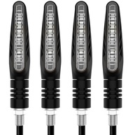 Kit 4 Setas LED Pisca Sequencial Moto Slim Palito Universal 12V - Estilo Esportivo e Tuning - imagem 1