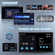 Central Multimídia Android 13 Slim 7" IPS: Carplay/Android Auto Sem Fio, Bluetooth 5.0 e Mais! - imagem 4