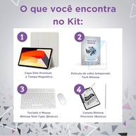 Kit Capa Slim para Xiaomi Redmi Pad SE 11": Película de vidro + Caneta Precision + Teclado e Mouse (Rhinow) - imagem 2