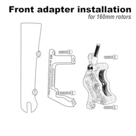Adaptador CooMeng SM-MA-F160P/D: Freio a Disco Perfeito para sua Bike de Estrada (160mm) - imagem 4