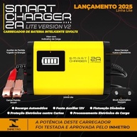 Carregador de Bateria Automotivo Smart Charger 2A Lite V2: Potência e Segurança Bivolt 12V - imagem 4