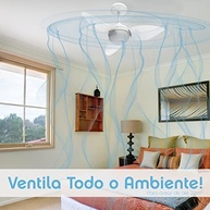Ventilador de Teto Aliseu Smart Cristal com Controle Remoto 220V - 81cm - imagem 5