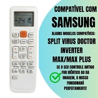 Controle Remoto Samsung Ar Condicionado Vírus Doctor Max Inverter Smart - Compatibilidade Total - imagem 3