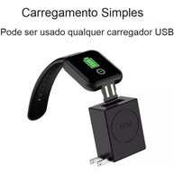 Smartwatch Pulseira Inteligente Bluetooth: Notificações, Resistência à Água e Carregamento Rápido (Preto) - imagem 3