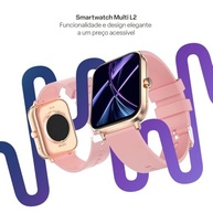 Smartwatch Multi L2 Rose: Tela 1.83" IP67, Bluetooth, Saúde e Mais - imagem 3
