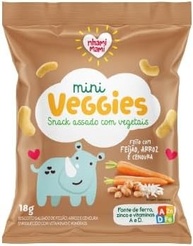 Kit 2X: Snack Infantil Feijão e Cenoura Nhami Mami 18g - imagem 1
