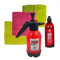 Kit Completo Limpeza Automotiva Feron: Snow Pump 3 em 1, Flanelas Microfibra e Lava Autos Concentrado - imagem 1