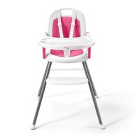 Cadeira de Alimentação Berry 3 em 1 Rosa Multikids Baby - Segurança e Conforto em Um Só Produto - imagem 2