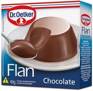 Dr. Oetker Flan Sabor Chocolate, Pó para Preparo de Sobremesa, Consistência Cremosa e Sabor Delicioso, 40g - imagem 1