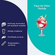 Taça Florida 750ml: Elegância para Suas Sobremesas! - imagem 2