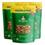 Kit 3 Granola Castanha do Pará Baixo Sódio 200g cada Tia Sônia - imagem 1
