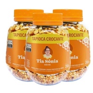 Kit 3 Tapioca Crocante Granola Baixo Sódio 290g cada Tia Sônia - imagem 1