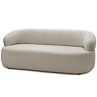 Sofá 2 Lugares Bouclê Bege Carmen: Conforto e Estilo - imagem 1