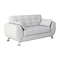 Sofá 2 Lugares Branco Larissa: Conforto e Estilo - imagem 1