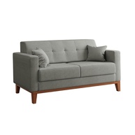 Sofá 2 Lugares Linho Cinza Narvik: Conforto e Estilo - imagem 1