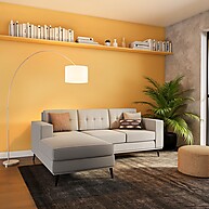 Sofá 3 Lugares Leave: Conforto e Estilo Cru - imagem 1