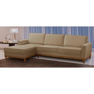 Sofá 3 Lugares Linho Bege: Conforto e Estilo! - imagem 1