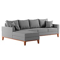Sofá 4 Lugares Linho Cinza: Conforto e Estilo - imagem 1